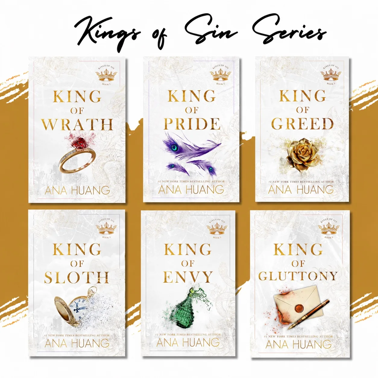 Kings of Sin Series Complete Set of 6 Books by Ana Huang | P…