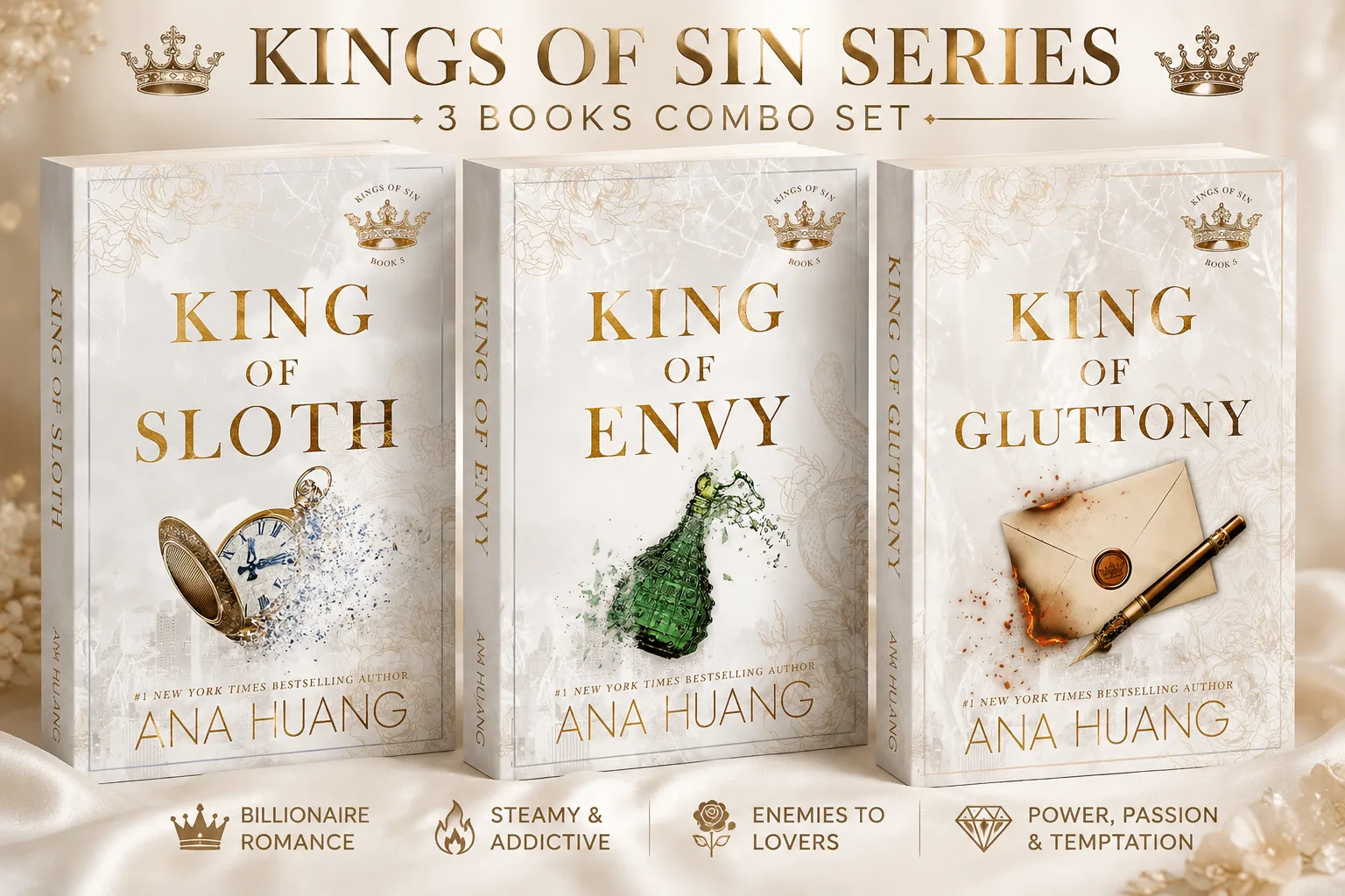 Kings of Sin Books 4-6 Combo | King of Sloth + King of Envy + Ki…