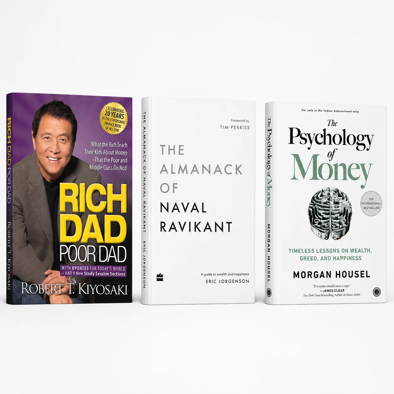 Rich Dad Poor Dad + The Psychology of Money + The Almanack of Na…