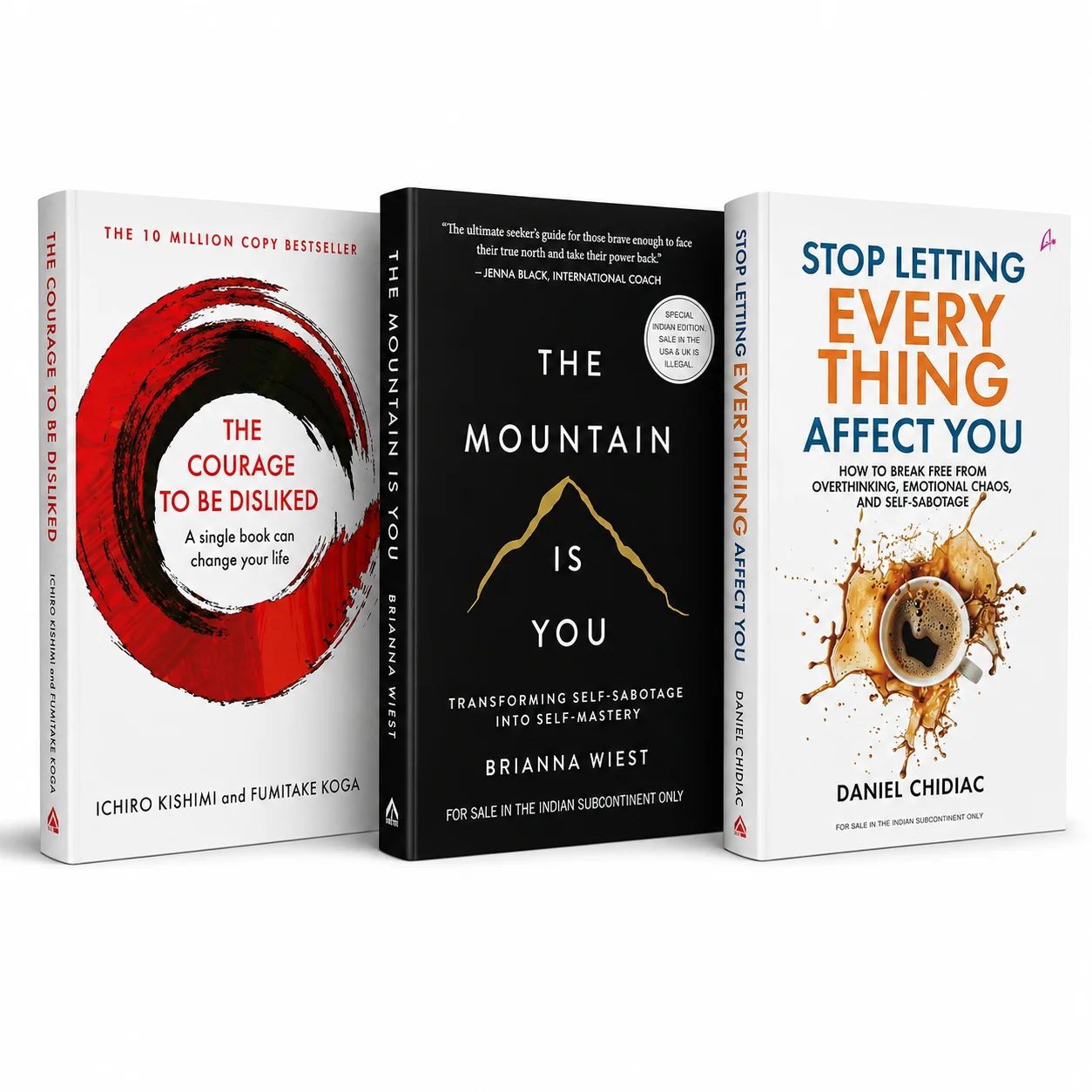The Courage to Be Disliked + The Mountain is You + Stop Letting …