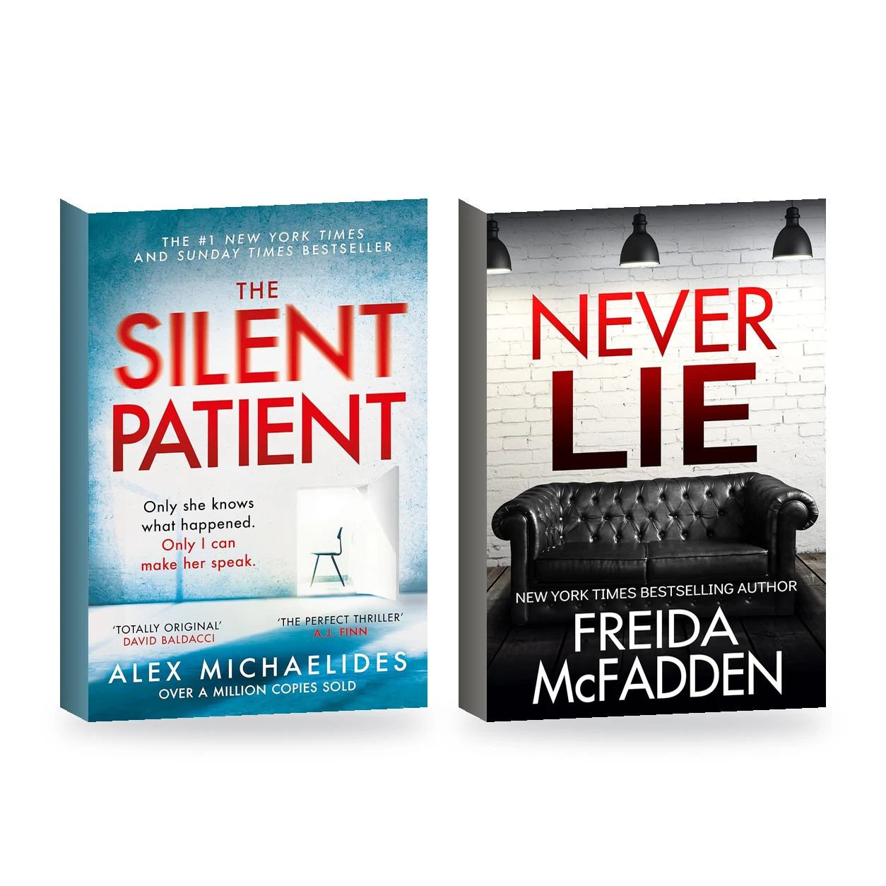 The Silent Patient + Never Lie | Set of 2 Psychological Thriller…